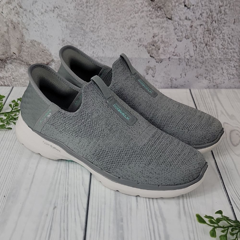 Skechers Go Walk Hands Free Slip-ins - Grey Womens Size 9.5